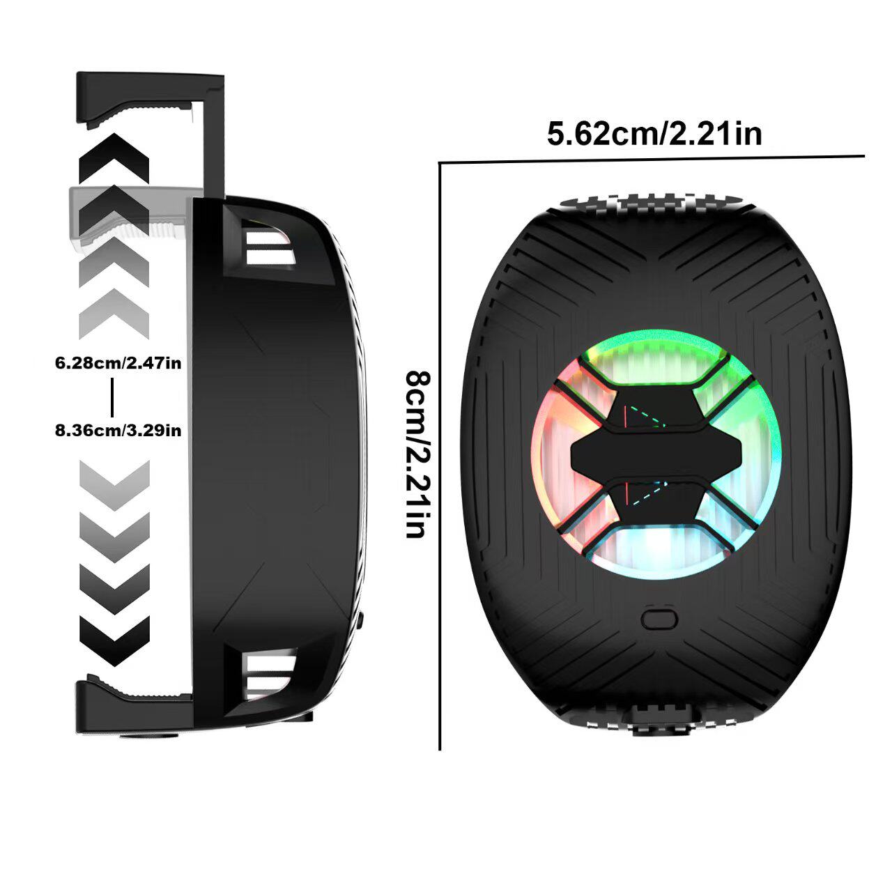 年轻人联名款 机甲战机科幻 硬朗 出口版云台直播散热器 电竞游戏