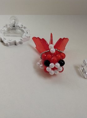 手工diy串珠年年有鱼金鱼地球珠大枫叶成品批发成品成品