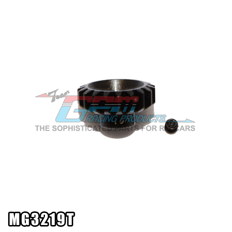 加硬钢19T马达齿,电机齿，0.8MM模数，32pitch,3.17mm中孔MG3219T