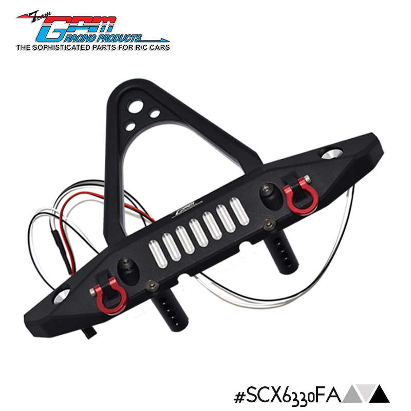 AXIAL 1/6 SCX6 JEEP JLU 铝合金前防撞栏+U型钩（尖刺款）