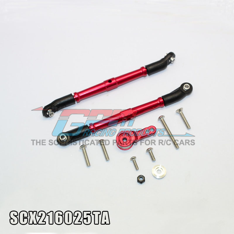 AXIAL 90046攀爬车SCX10 II 金属卸力舵机保护器+前支撑转向拉杆