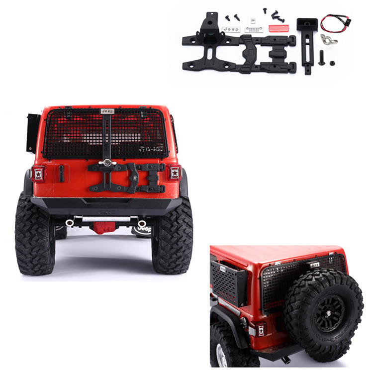SCX10 III JEEP牧马 人 备胎座 备胎架+可拆装高位尾灯