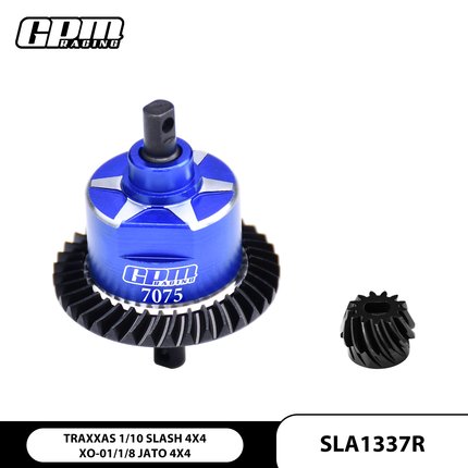 TRAXXAS 1/10 SLASH 4X4 XO-01 Jato 中碳钢+铝7075后差速器组装