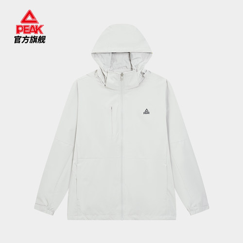 匹克网里梭织风衣女士秋季时尚防风休闲户外连帽运动外套F2253027