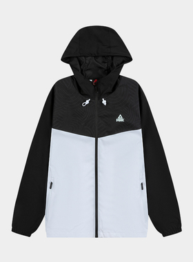 匹克梭织风衣女2024夏时尚舒适防风休闲户外连帽外套上衣F2241012