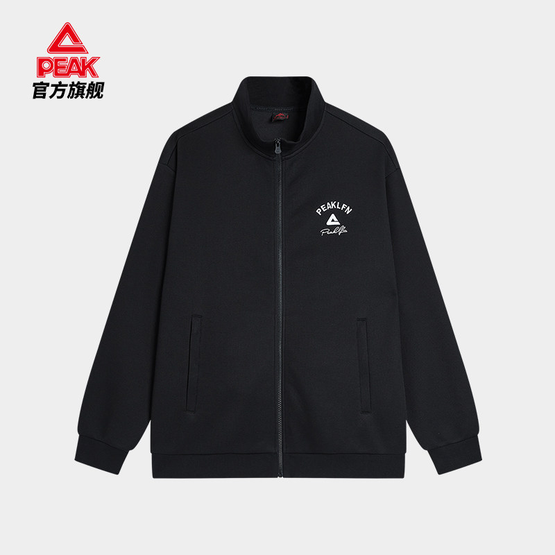 匹克运动外套男2024秋季针织长袖运动夹克外套单衣运动裤FA243007