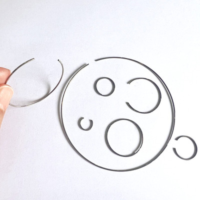 包邮不锈钢丝线径1mm挡圈C形卡簧轴承止动垫环孔内外用弹性订做制