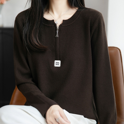 新款百搭长袖秋冬外穿高级感毛衣