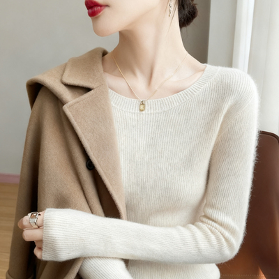 秋冬内搭针织衫百搭低领显瘦毛衣