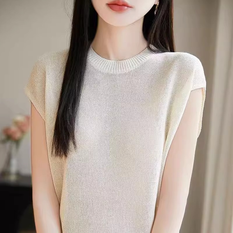 内搭打底衫夏季亮丝简约外穿上衣