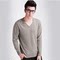 AUTUMN AND WINTER V-NECK SWEATER MENS CASHMERE SWEATER HEAD SET SOLID COLOR LOOSE BOTTOMING SWEATER LARGE SIZE THICK SWEATER MEN