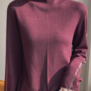 胖mm春季大码半高领女士毛衣2025新款洋气爆款内搭针织打底羊毛衫