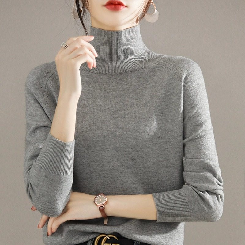 高领毛衣2025年秋冬季新款女针织打底衫内搭长袖上衣百搭宽松羊毛,女装/女士精品,毛针织衫,淘宝优惠券,粉丝福利购,淘宝优惠卷