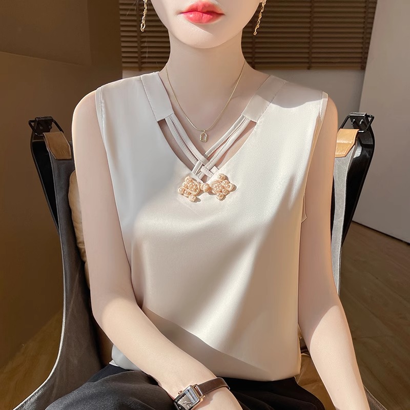 新中式汉服小众吊带上衣新款洋气