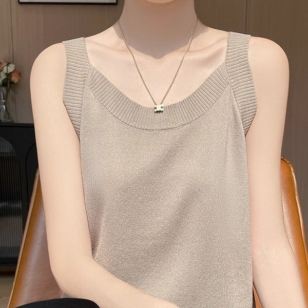 针织衫女时尚休闲打底背心气质