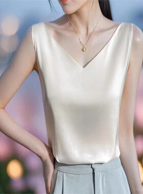 夏季女士真丝吊带背心内搭