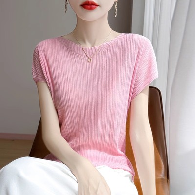 新款修身显瘦气质减龄飞袖上衣