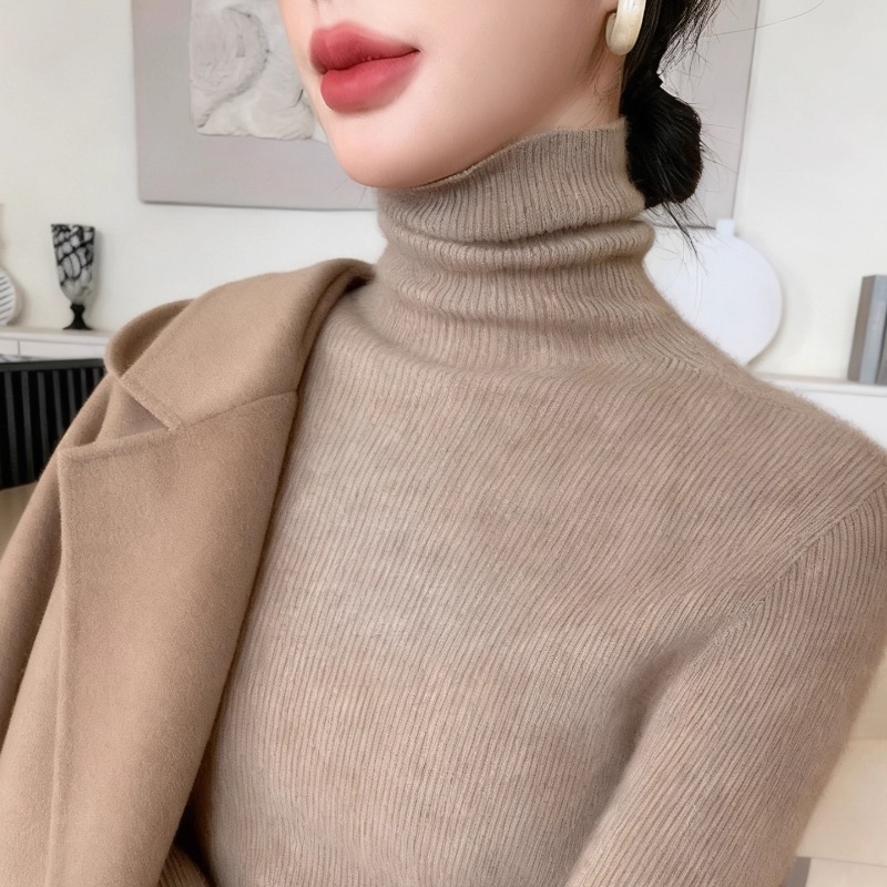 女修身冬季针织衫内搭打底衫