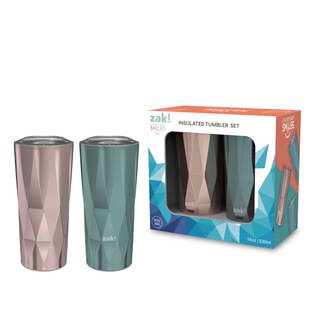 2水杯保温保冷便携杯情侣 2件组双层不锈钢杯组530ml 山姆正品 Zak