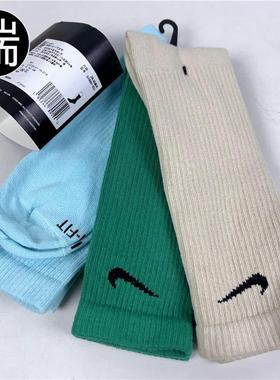 耐克 男女运动休闲袜子高中筒袜长袜DD2795 DC7537 SX6891 FB3272