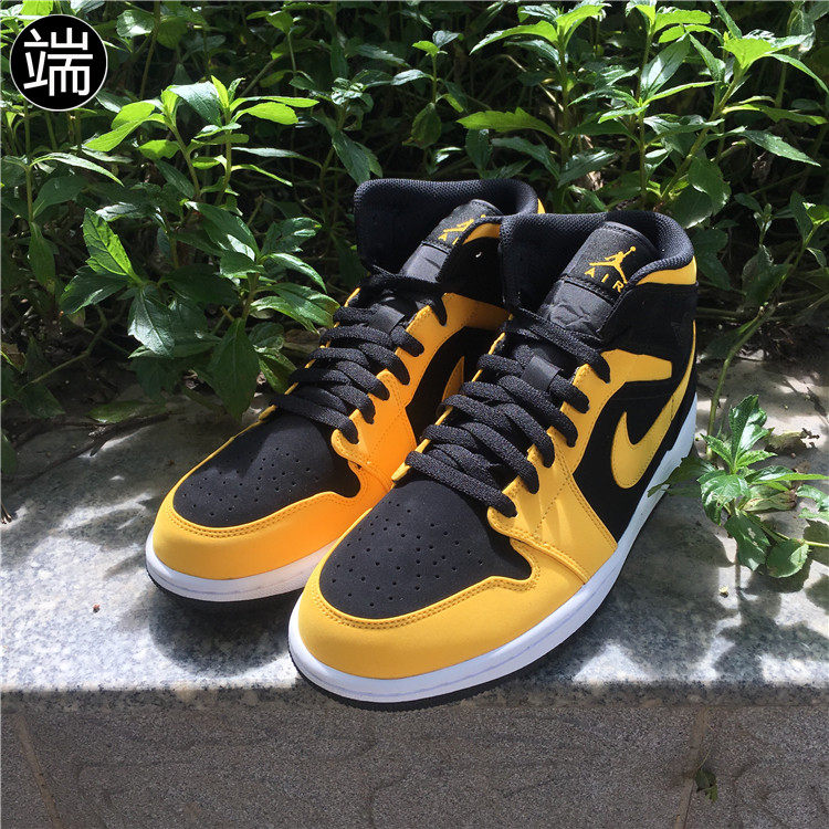 air jordan 1 aj1 乔1 黑黄新欢纯黑554724-071-021 cd6759-103