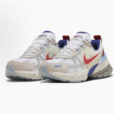 耐克Nike白蓝红低帮复古跑步鞋