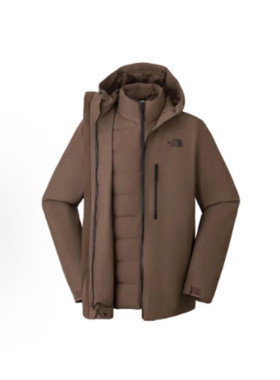 北面/THE NORTH羽绒鹅绒内胆三合一防水冲锋衣 NF0A83SL NF0A83RU