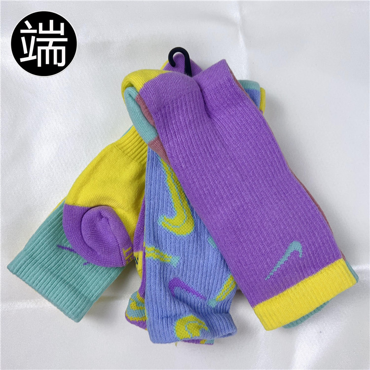 耐克男女运动袜高筒毛巾底