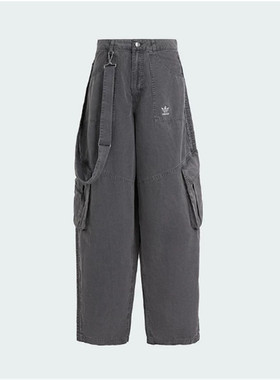 Adidas/阿迪达斯宽松运动牛仔长裤KH1180 JX9212