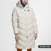Nike耐克羽绒服女冬保暖中长款 891 010 防风休闲运动服BV2882 008