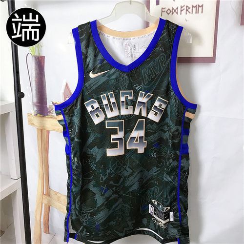 耐克Nike男子雄鹿队篮球背心球服