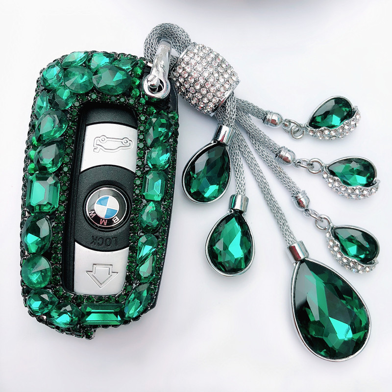 宝马x1钥匙套女可爱装饰老款镶钻