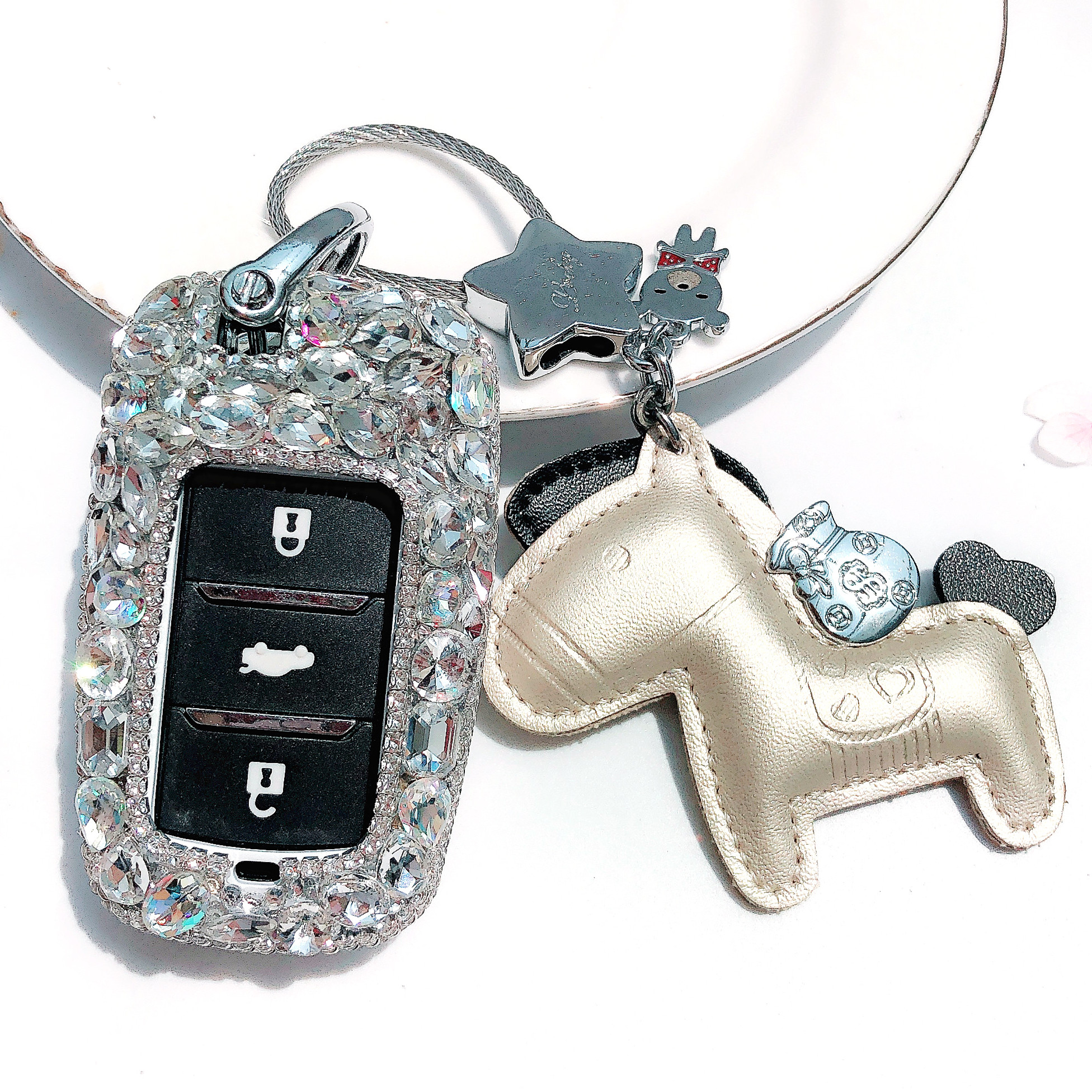 适合长安欧尚x5钥匙套x7奔奔estar汽车装饰逸动plus蓝鲸版女专用