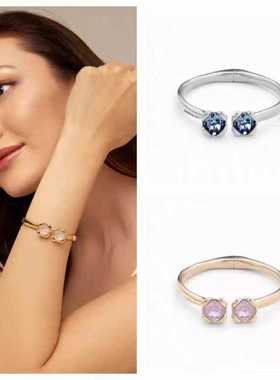 一件代发西班牙电商饰品蓝粉水晶