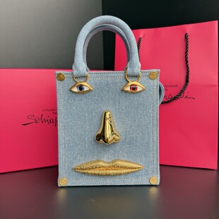 schiaparelli 包包新款牛仔包斜挎包