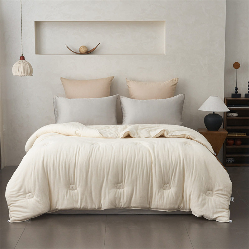 多喜爱正品美眠康棉麻被子棉花被芯秋冬被家用舒适亲肤超贴身被褥