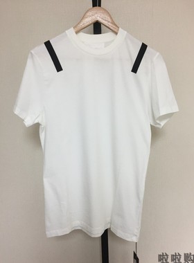 Neil Barrett Slim Fit 男士 白色全棉圆领修身短袖T恤 正品现货