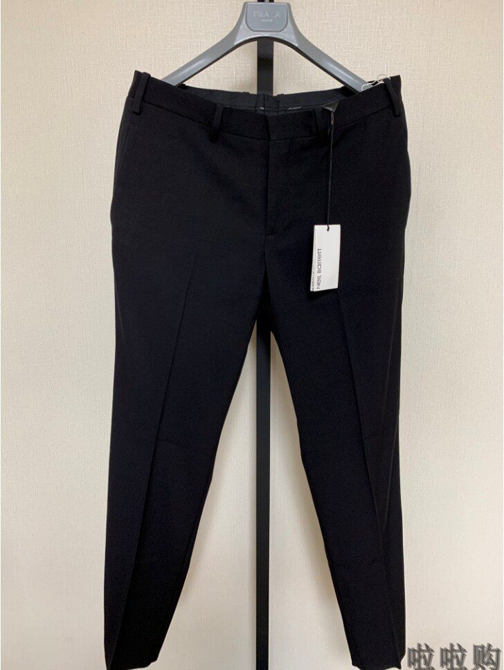 Neil Barrett Skinny Fit 男秋冬厚款羊毛毛涤修身休闲裤正品现货