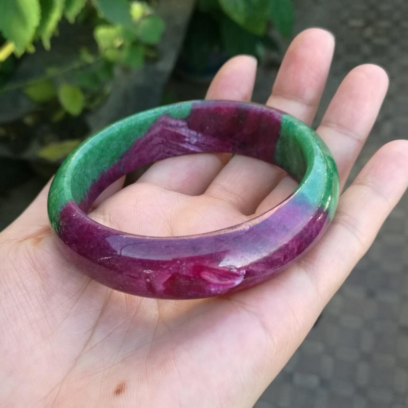 天然红绿宝手镯 红宝石手镯  多款