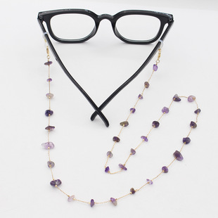 彩色碎石眼镜链女挂链装饰配件简约时尚挂脖链条太阳眼镜链子挂绳