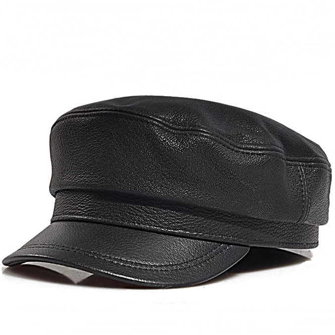 老式解放帽真皮平顶帽子男士潮羊皮春秋中老年男款复古休闲帽子,服饰配件/皮带/帽子/围巾,帽子,淘宝优惠券,粉丝福利购,淘宝优惠卷