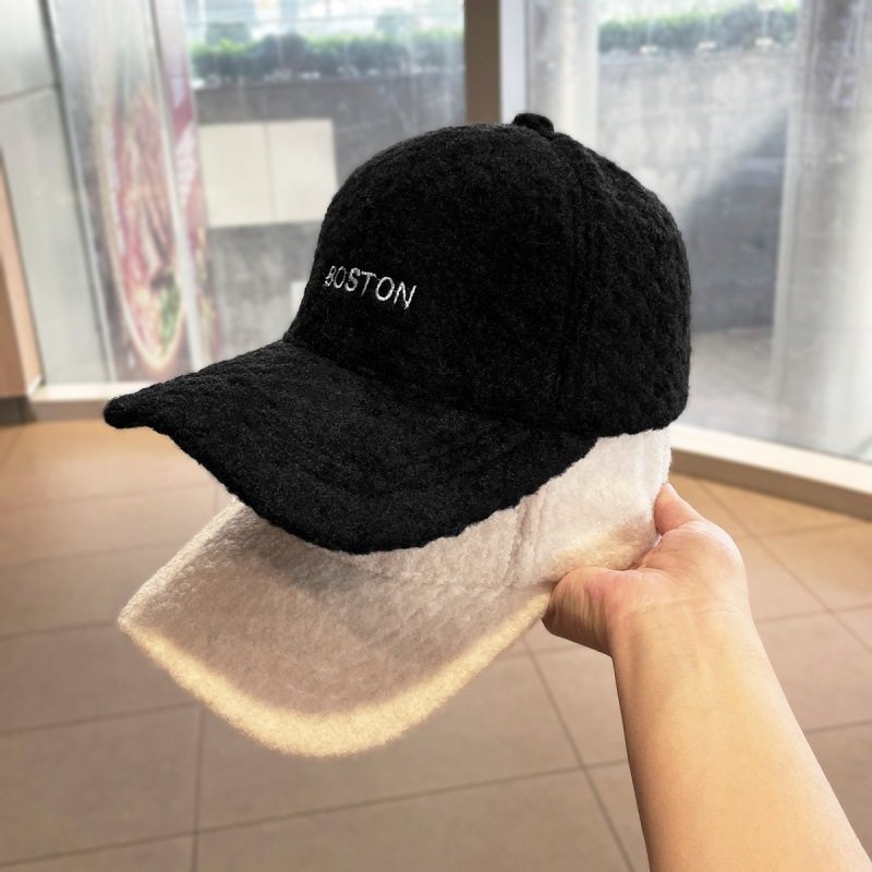 字母ins刺绣棒球帽子女秋冬新款时尚羊羔绒保暖鸭舌帽冬天百搭潮,服饰配件/皮带/帽子/围巾,帽子,淘宝优惠券,粉丝福利购,淘宝优惠卷