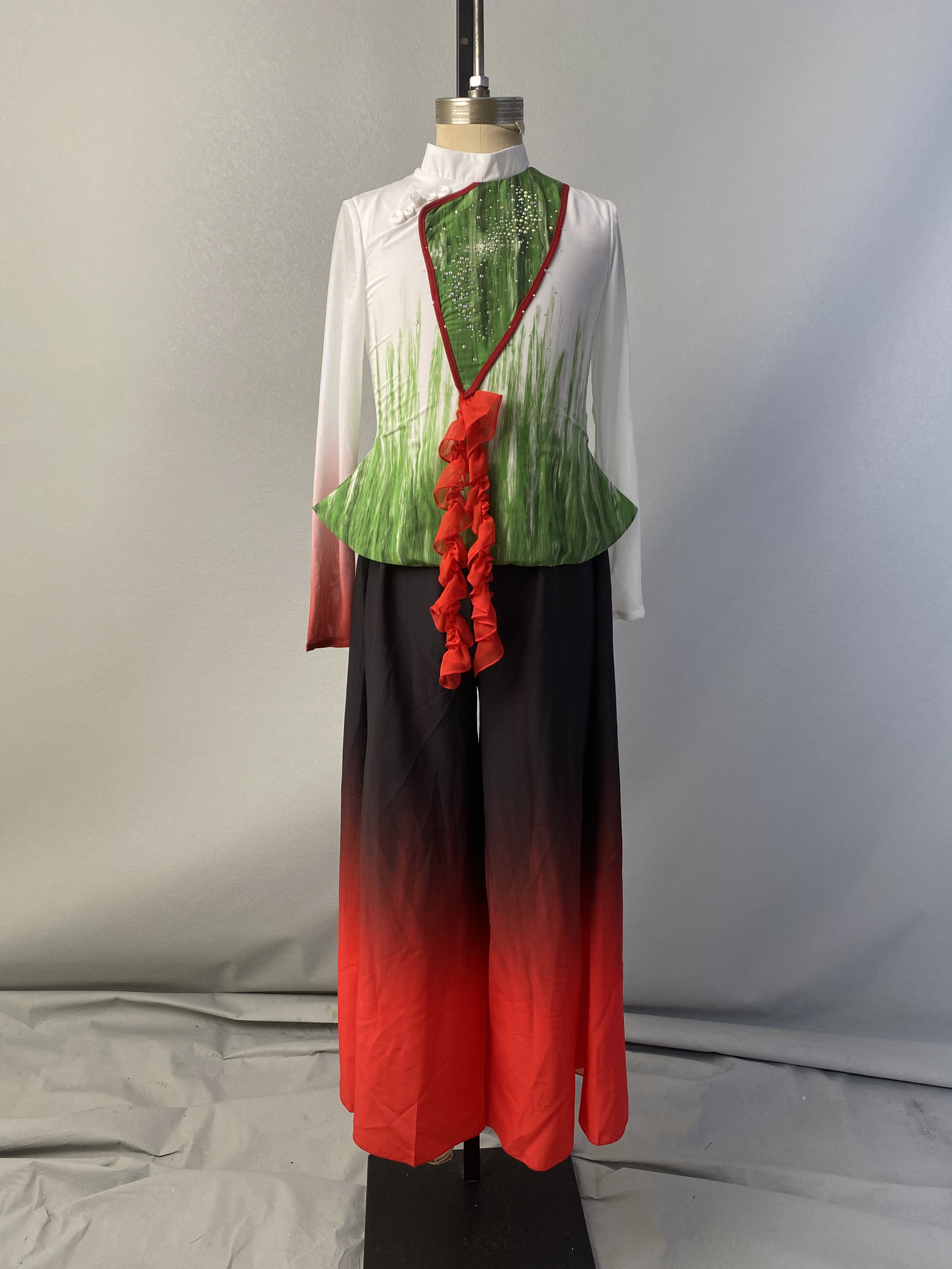 木棉花开小荷风采舞蹈演出服古典舞儿童女飘逸现代扇子舞服装