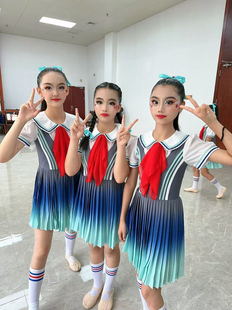 六一儿童演出服你们告诉我儿童红领巾合唱服装爱国演出服童心向党