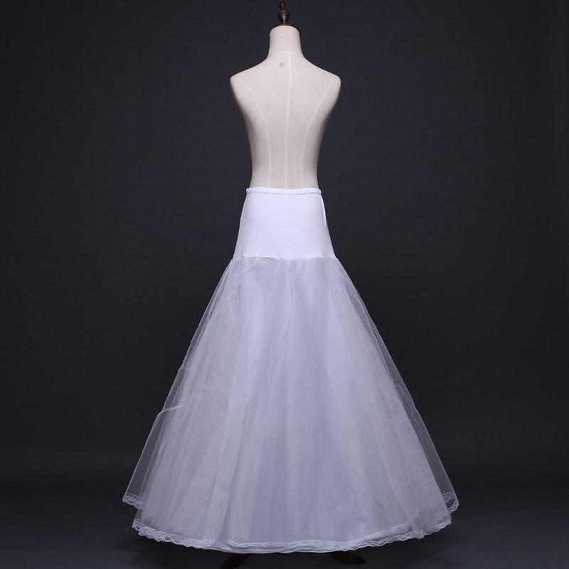A字型束腰美体裙撑 婚纱礼服配饰衬裙新娘小鱼尾齐地花边 2层钢圈