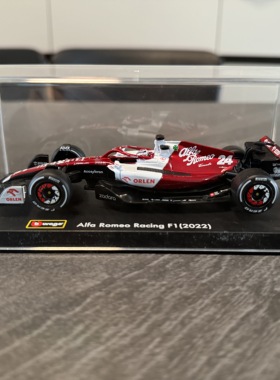 比美高25新品1：43限量版F1周冠宇 c42阿尔法罗密欧赛车合金模型