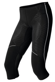 奥递乐女款压缩7分跑步滑雪裤Odlo Running Tights 3/4 MF Bia