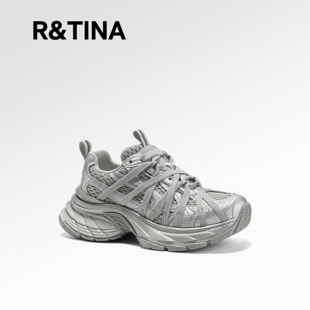 GGCC潮流复古做旧捆绑老爹鞋2026春秋季新款时尚厚底休闲鞋女鞋子