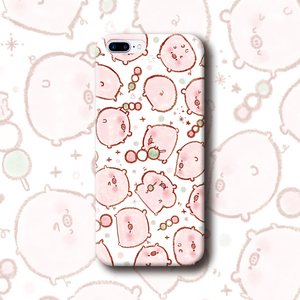 可爱萌萌猪猪平铺卡通 iphone6s 三星S7 oppo 华为p10手机壳包邮