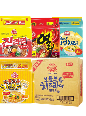 整箱韩国不倒翁芝士面炸酱面泡菜面海鲜杂烩意大利拌面